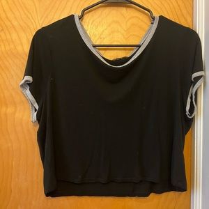 Black L Crop top